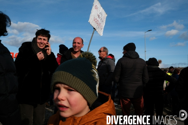 Manifestation contre la réforme des retraites à Aubenas