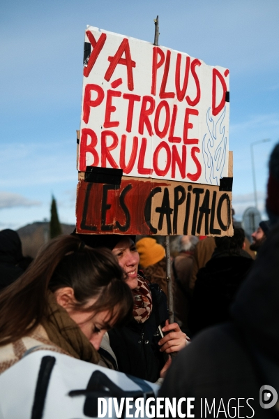 Manifestation contre la réforme des retraites à Aubenas