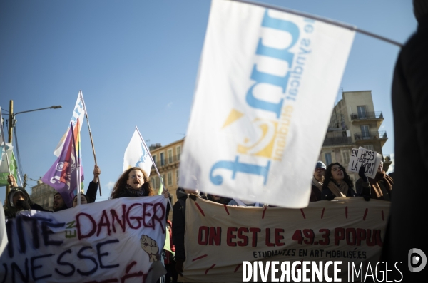 Manif retraite à Marseille