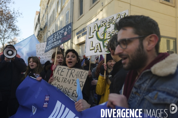 Manif retraite à Marseille