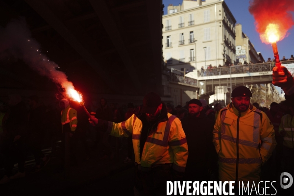 Manif retraite à Marseille