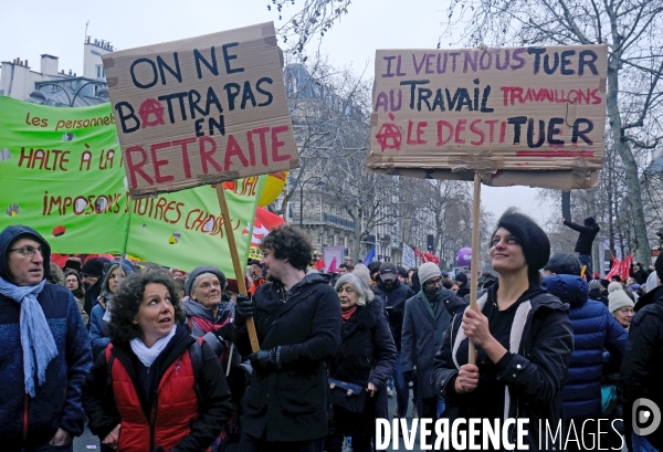 1 ère manifestation contre la reforme des retraites