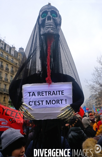 1 ère manifestation contre la reforme des retraites