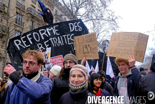 1 ère manifestation contre la reforme des retraites