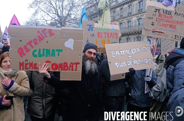 1 ère manifestation contre la reforme des retraites