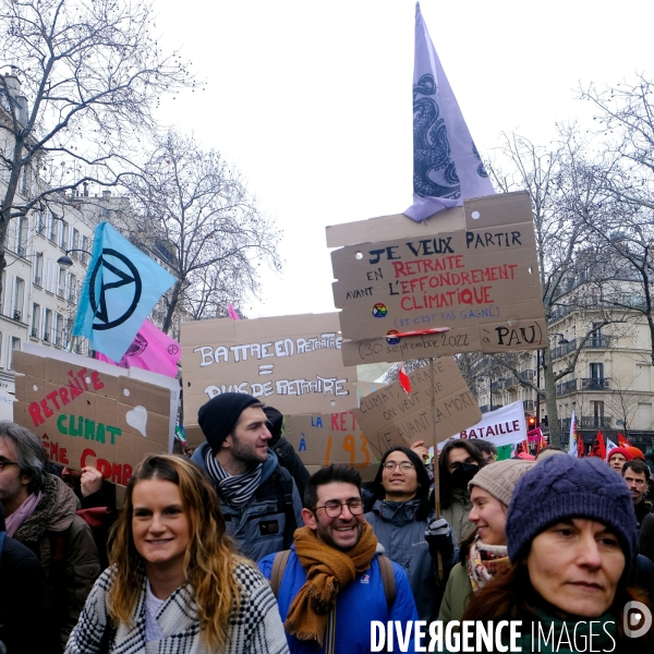 1 ère manifestation contre la reforme des retraites