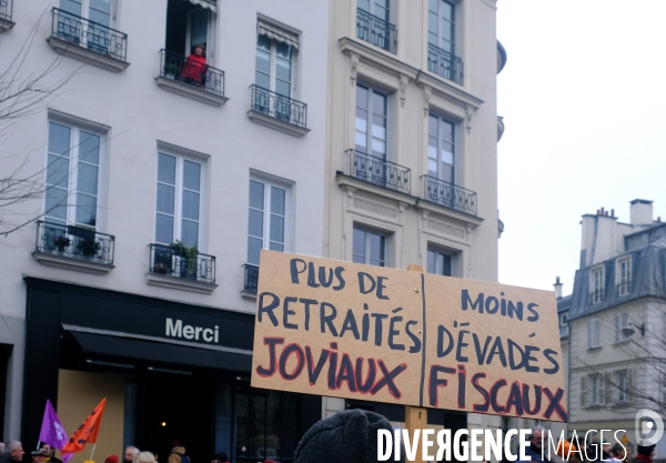 1 ère manifestation contre la reforme des retraites