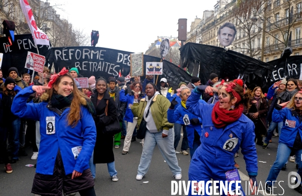 1 ère manifestation contre la reforme des retraites