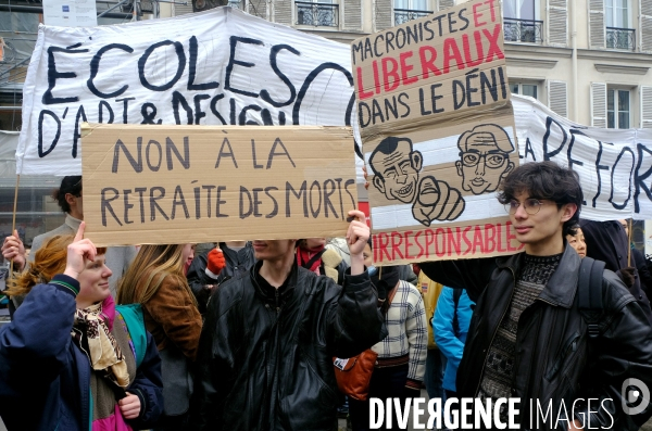 1 ère manifestation contre la reforme des retraites