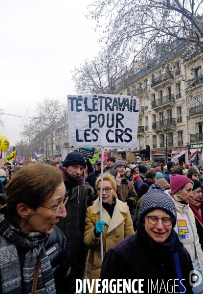 1 ère manifestation contre la reforme des retraites