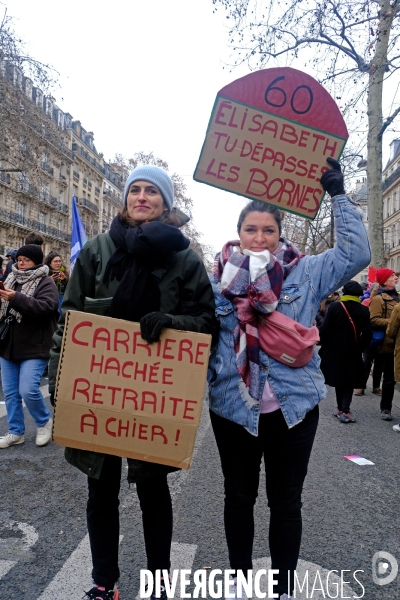 1 ère manifestation contre la reforme des retraites