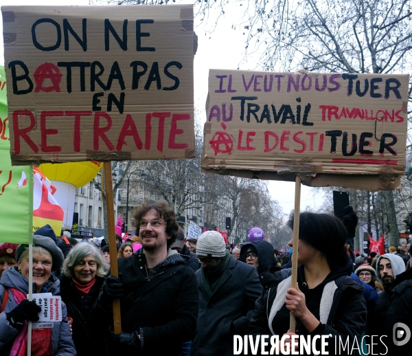 1 ère manifestation contre la reforme des retraites