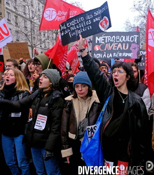 1 ère manifestation contre la reforme des retraites