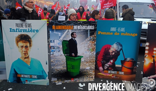 1 ère manifestation contre la reforme des retraites