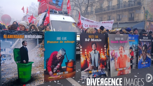 1 ère manifestation contre la reforme des retraites