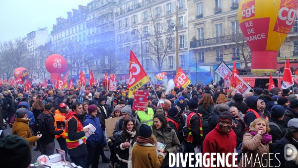 1 ère manifestation contre la reforme des retraites