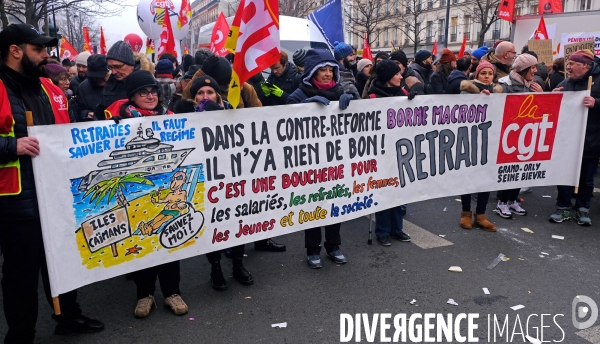 1 ère manifestation contre la reforme des retraites