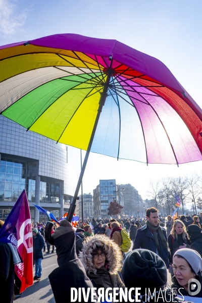 Les jeunes manifestent contre la réforme des retraites