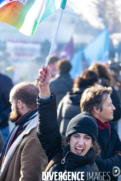 Les jeunes manifestent contre la réforme des retraites