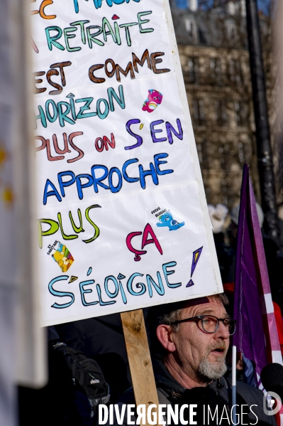 Les jeunes manifestent contre la réforme des retraites