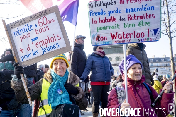 Les jeunes manifestent contre la réforme des retraites