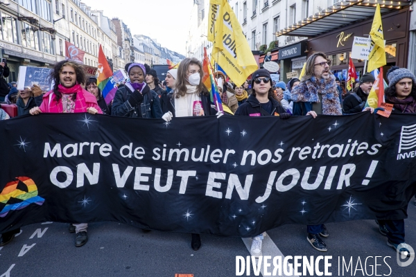 Les jeunes manifestent contre la réforme des retraites