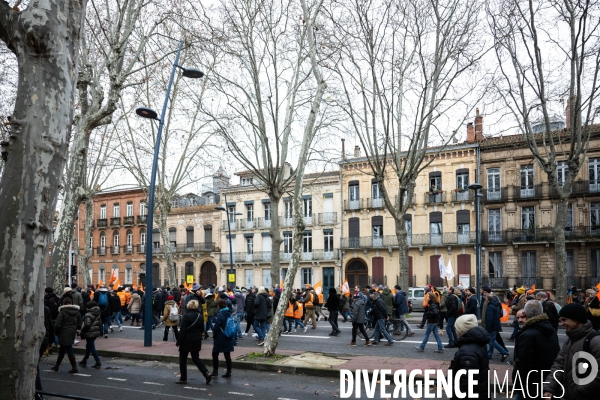 Toulouse : 1ere manifestation contre la reforme de la retraite