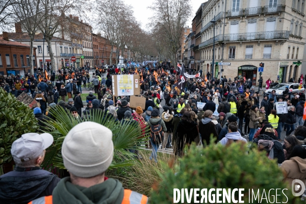 Toulouse : 1ere manifestation contre la reforme de la retraite