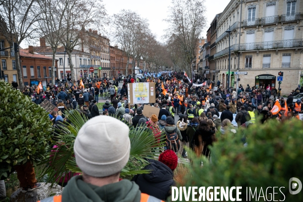 Toulouse : 1ere manifestation contre la reforme de la retraite