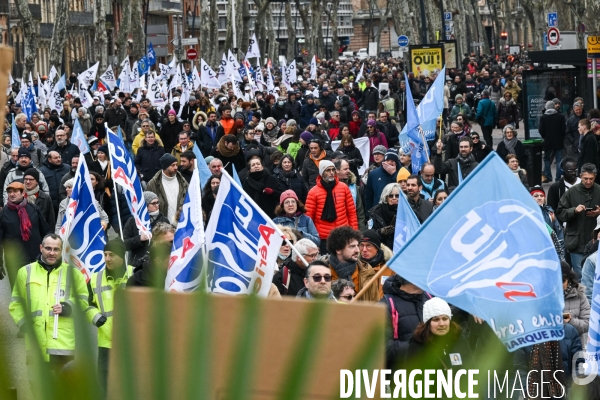 Toulouse : 1ere manifestation contre la reforme de la retraite