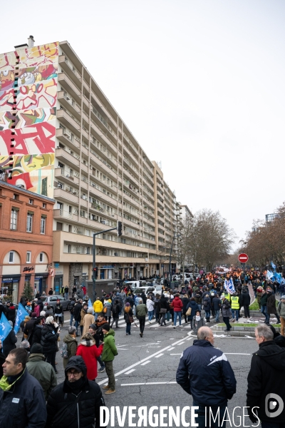 Toulouse : 1ere manifestation contre la reforme de la retraite