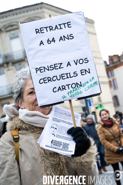 Toulouse : 1ere manifestation contre la reforme de la retraite