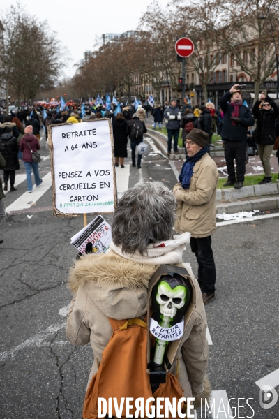 Toulouse : 1ere manifestation contre la reforme de la retraite