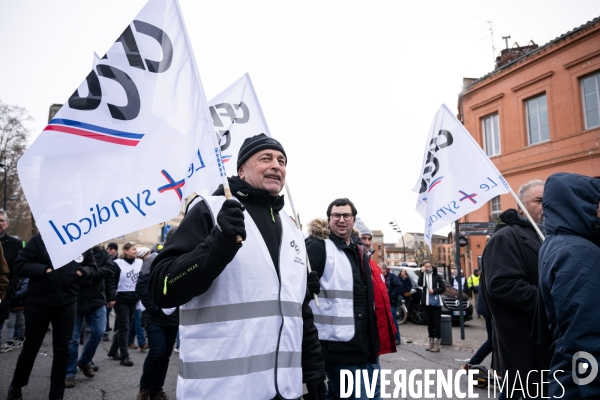 Toulouse : 1ere manifestation contre la reforme de la retraite