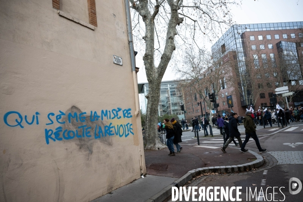 Toulouse : 1ere manifestation contre la reforme de la retraite