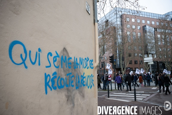 Toulouse : 1ere manifestation contre la reforme de la retraite