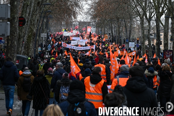 Toulouse : 1ere manifestation contre la reforme de la retraite