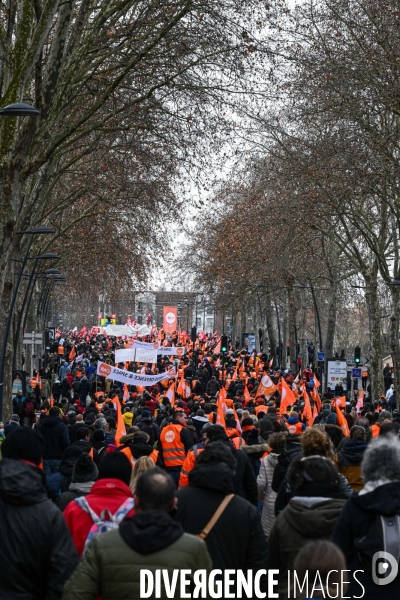 Toulouse : 1ere manifestation contre la reforme de la retraite