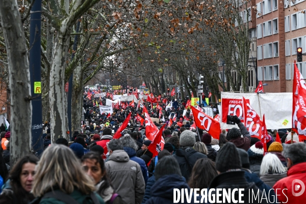 Toulouse : 1ere manifestation contre la reforme de la retraite