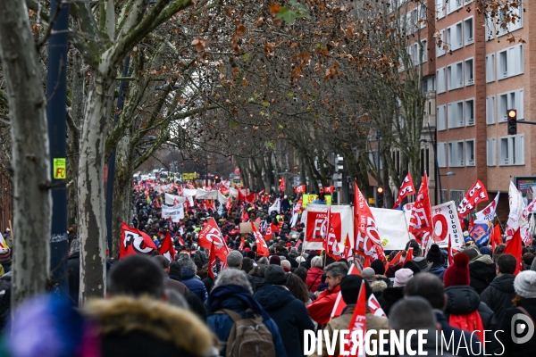 Toulouse : 1ere manifestation contre la reforme de la retraite