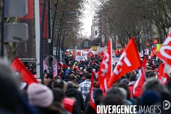 Toulouse : 1ere manifestation contre la reforme de la retraite