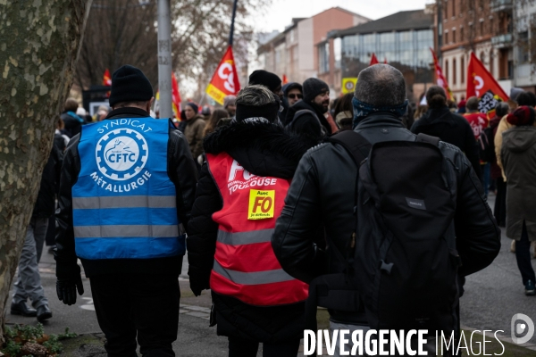 Toulouse : 1ere manifestation contre la reforme de la retraite