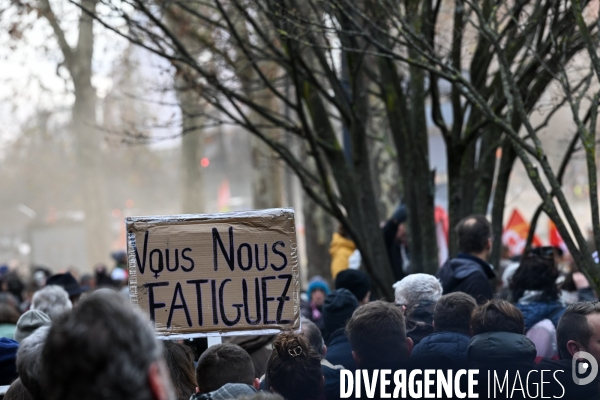 Toulouse : 1ere manifestation contre la reforme de la retraite