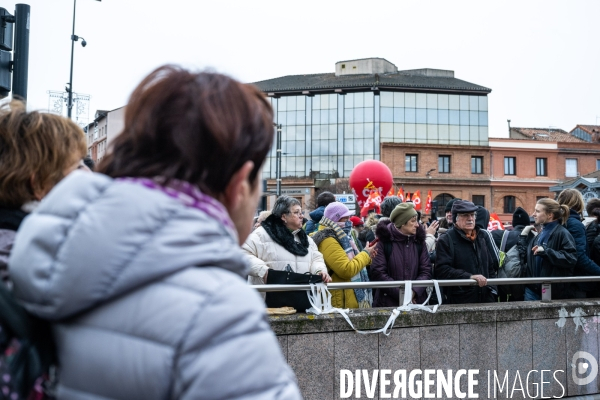 Toulouse : 1ere manifestation contre la reforme de la retraite