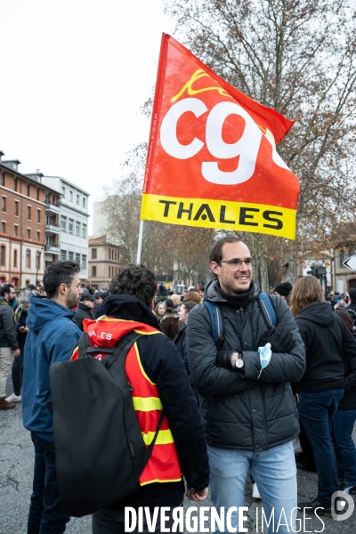 Toulouse : 1ere manifestation contre la reforme de la retraite