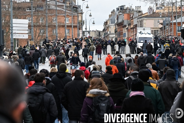 Toulouse : 1ere manifestation contre la reforme de la retraite