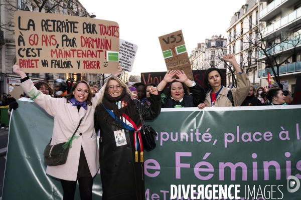 La jeunesse manifeste contre la reforme des retraites, à paris