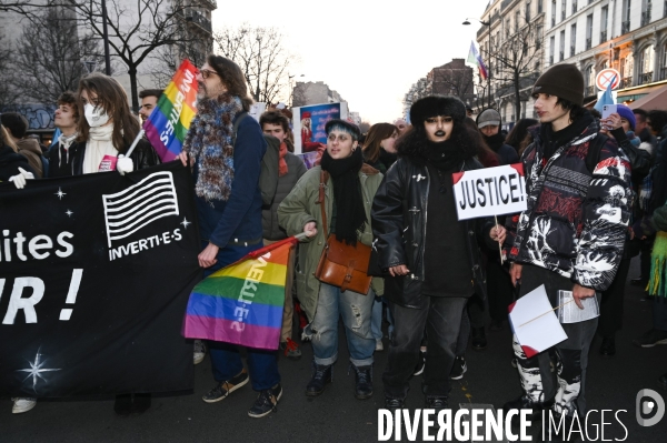 La jeunesse manifeste contre la reforme des retraites, à paris