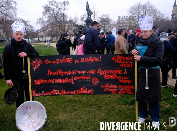 Manifestation du  Collectif pour la survie de la boulangerie et de l artisanat 