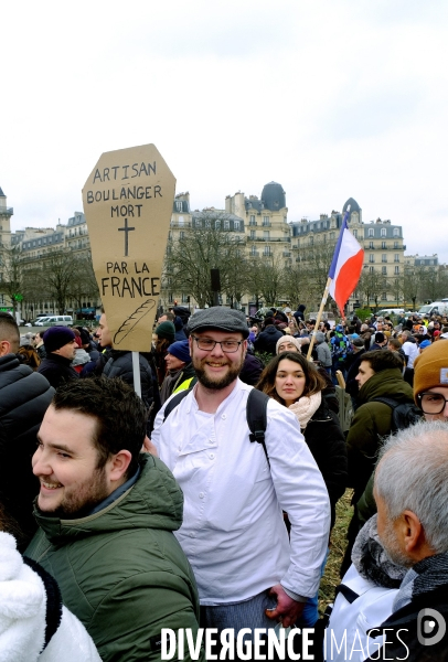 Manifestation du  Collectif pour la survie de la boulangerie et de l artisanat 